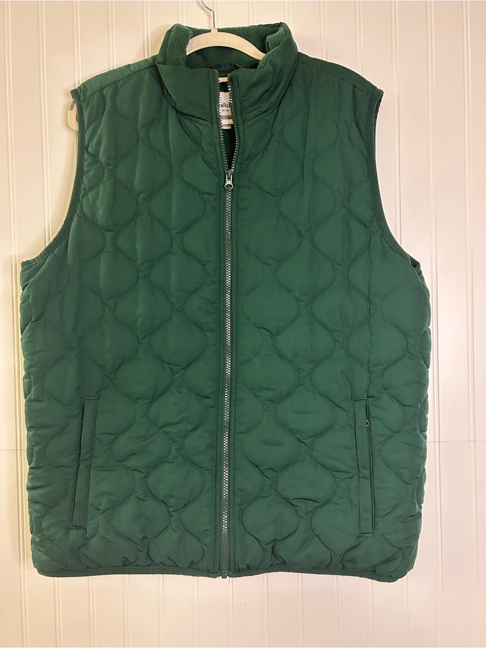 Men's Goodfellow & Co Quilted Green Men's Vest Size Large